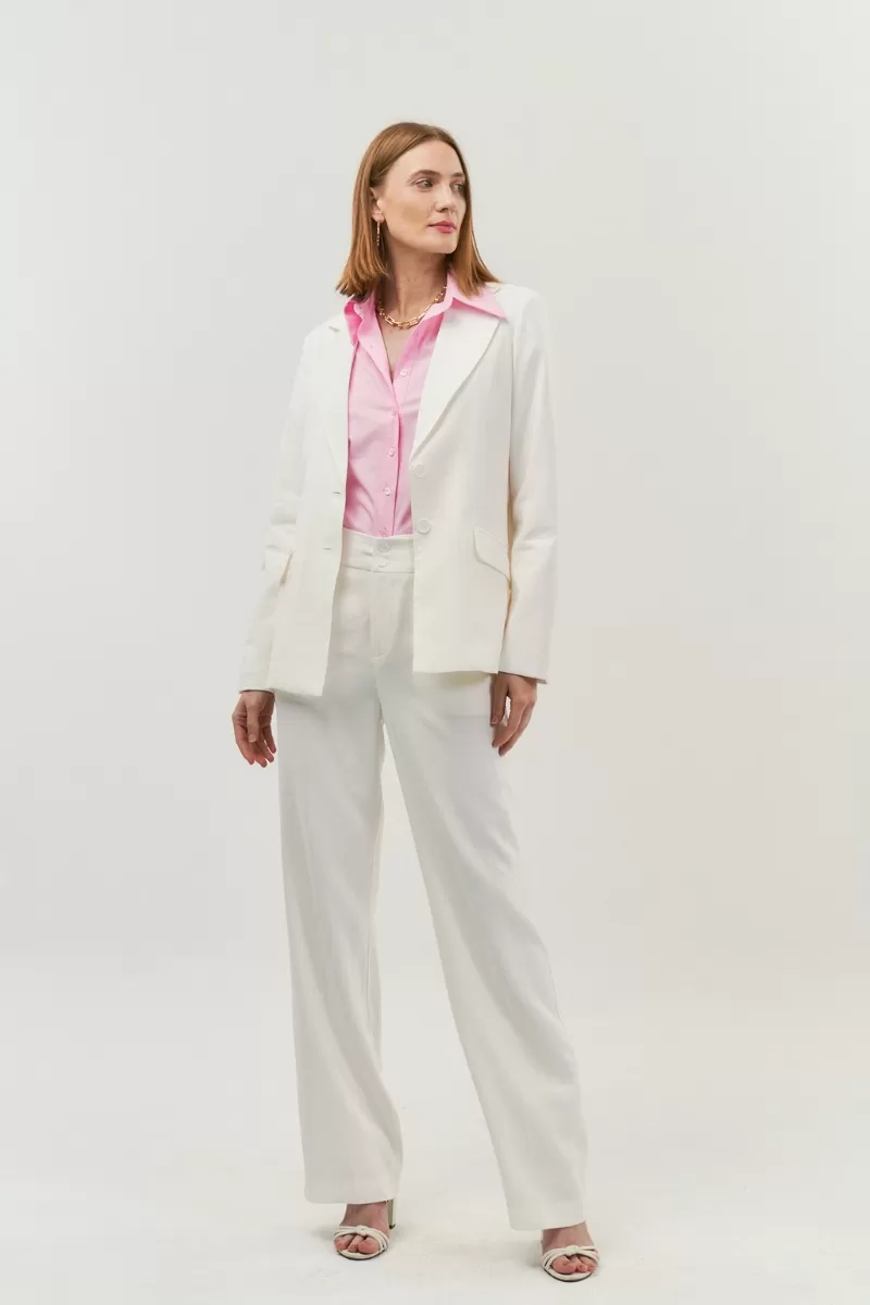 Hidrogênio - TAILORED BLAZER WITH 2 BUTTONS OFF WHITE - 19914018 Hidrogênio - TAILORED BLAZER WITH 2 BUTTONS OFF WHITE - 19914018