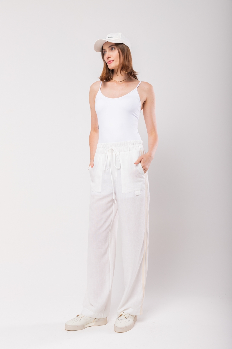 Hidrogênio - OLGA OFF WHITE STRAIGHT PANTS - 19843018 Hidrogênio - OLGA OFF WHITE STRAIGHT PANTS - 19843018