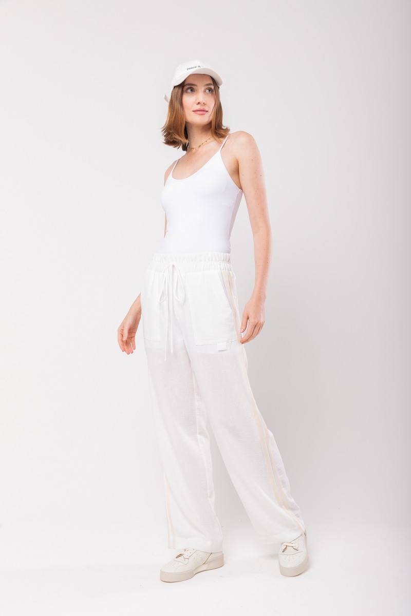 Hidrogênio - OLGA OFF WHITE STRAIGHT PANTS - 19843018 Hidrogênio - OLGA OFF WHITE STRAIGHT PANTS - 19843018