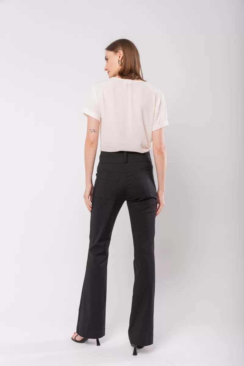 Hidrogênio - SUZANA FLARE PANTS BLACK - 20017001 Hidrogênio - SUZANA FLARE PANTS BLACK - 20017001