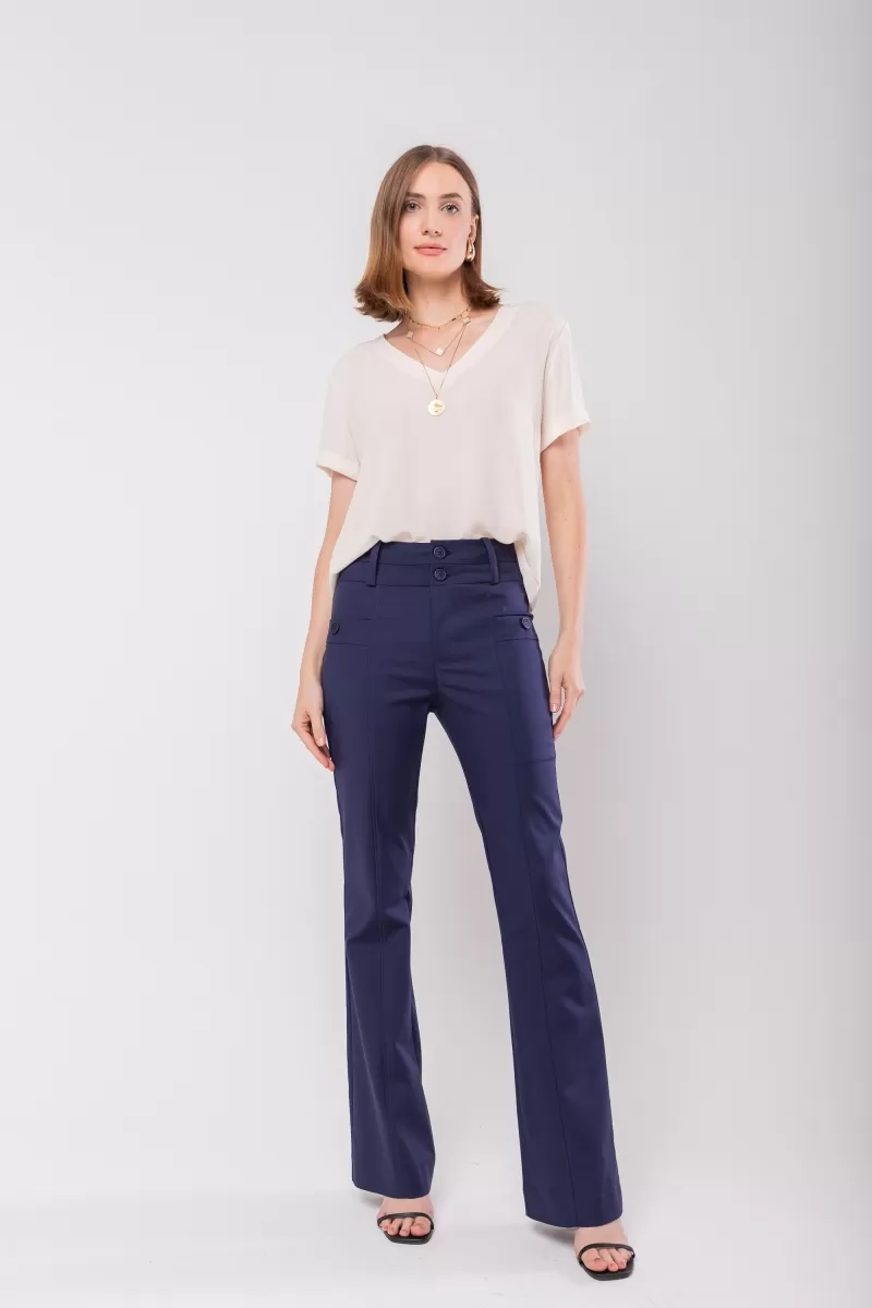 Hidrogênio - SUZANA ECLIPSE FLARE PANTS - 20017207 Hidrogênio - SUZANA ECLIPSE FLARE PANTS - 20017207