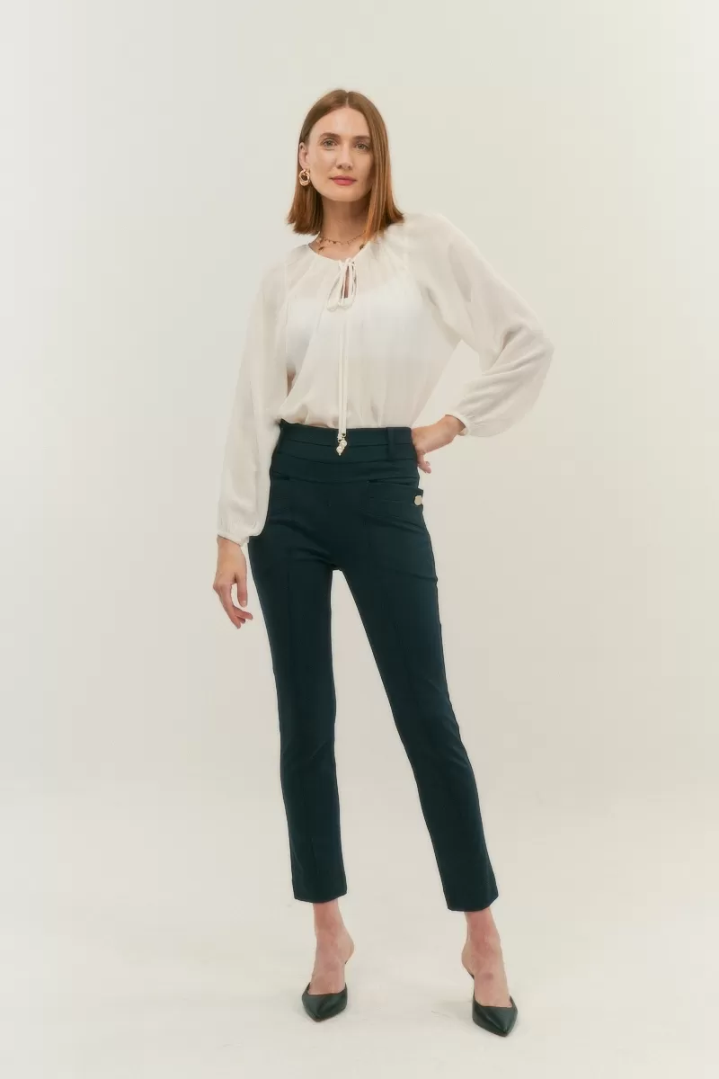 Hidrogênio - FISHERMAN PANTS WITH TWO FRONT LAPELS, BLACK - 20122001 Hidrogênio - FISHERMAN PANTS WITH TWO FRONT LAPELS, BLACK - 20122001