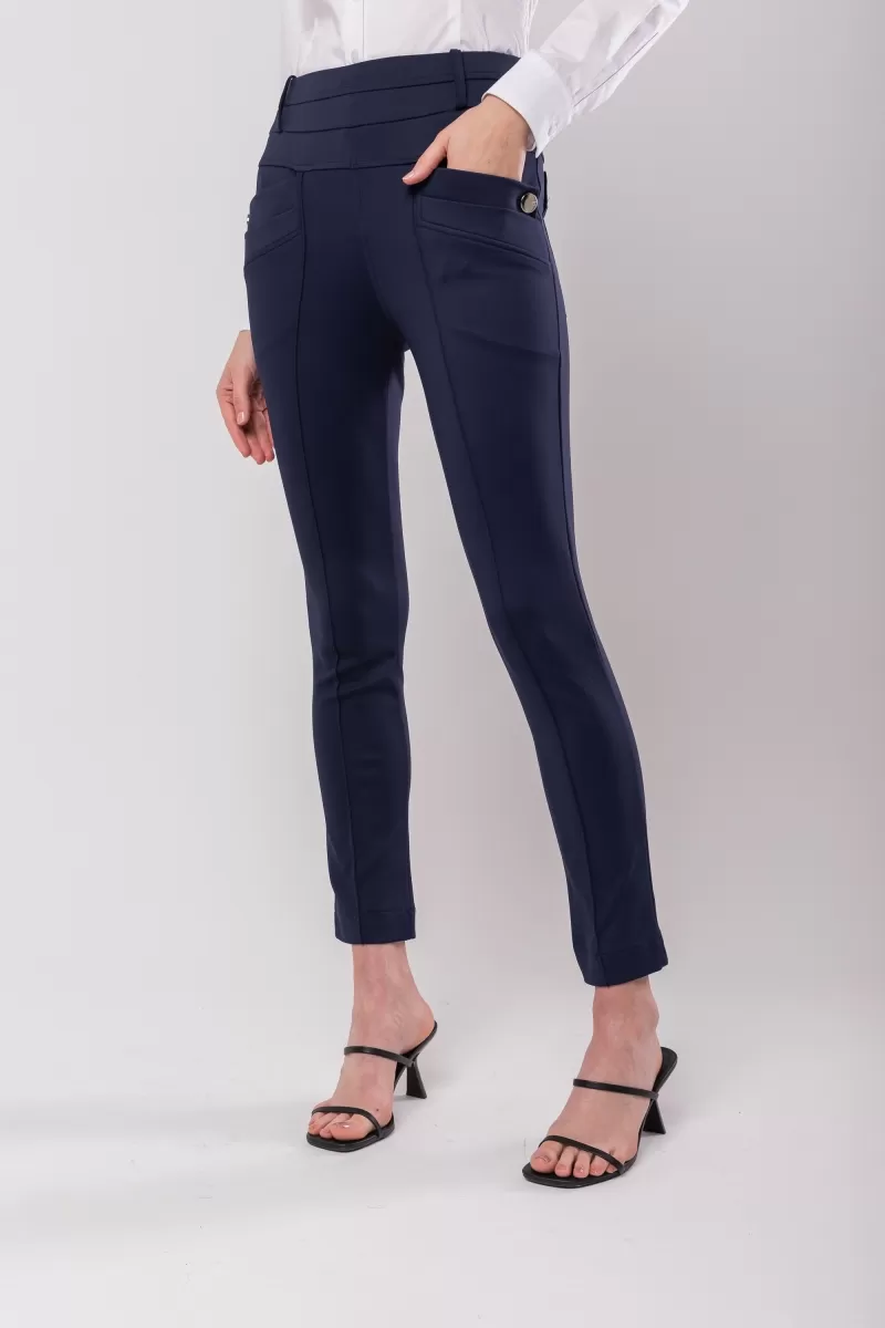 Hidrogênio - FISHERMAN PANTS WITH TWO FRONT LAPELS NAVY COLOR - 20122004 Hidrogênio - FISHERMAN PANTS WITH TWO FRONT LAPELS NAVY COLOR - 20122004