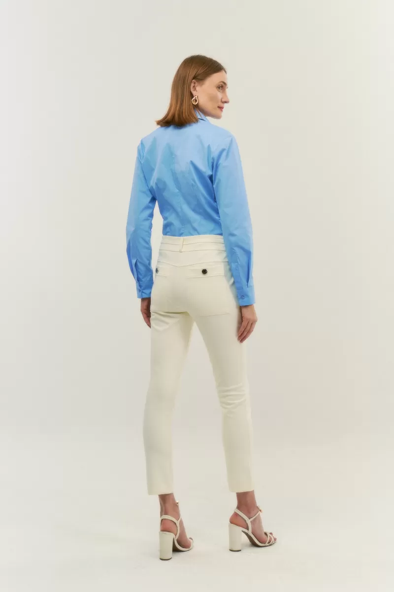 Hidrogênio - OFF WHITE FISHERMAN PANTS WITH TWO FRONT LAPELS - 20122018 Hidrogênio - OFF WHITE FISHERMAN PANTS WITH TWO FRONT LAPELS - 20122018