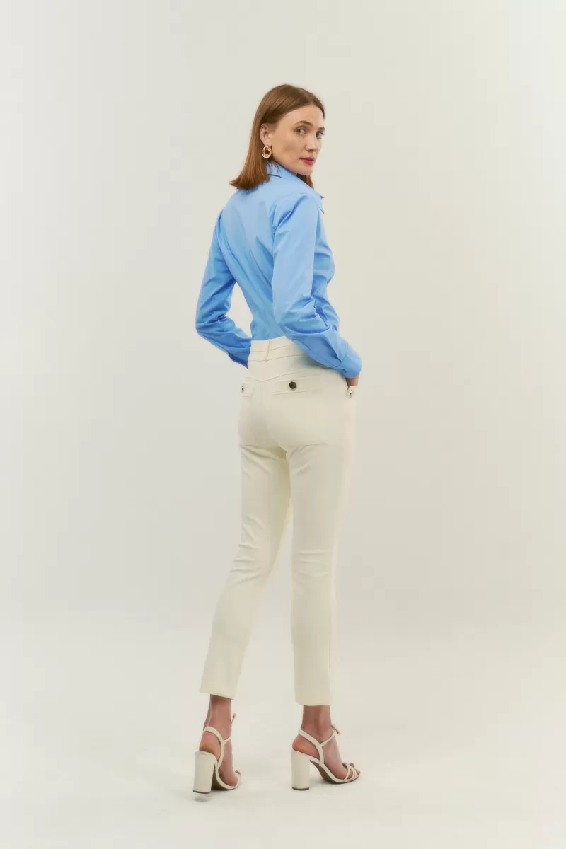Hidrogênio - OFF WHITE FISHERMAN PANTS WITH TWO FRONT LAPELS - 20122018 Hidrogênio - OFF WHITE FISHERMAN PANTS WITH TWO FRONT LAPELS - 20122018