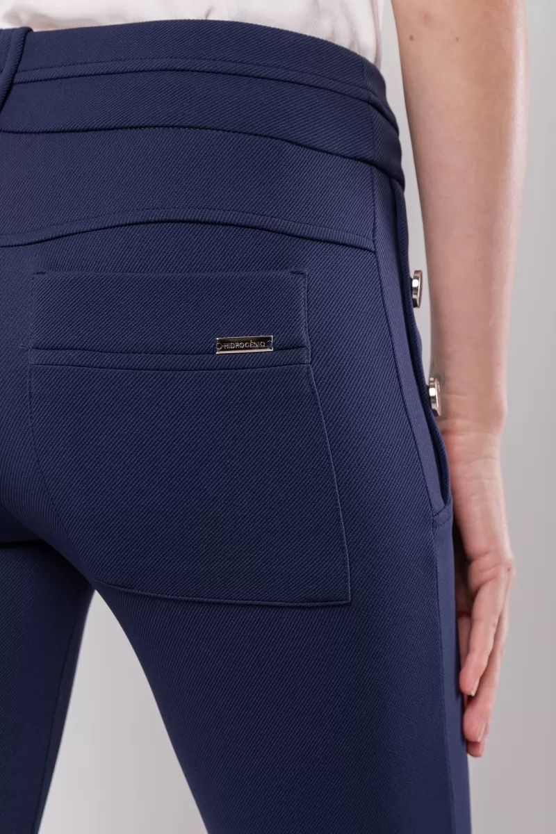 Hidrogênio - CAROL MARINHO FLARE PANTS WITH POCKETS AND BUTTONS - 20121004 Hidrogênio - CAROL MARINHO FLARE PANTS WITH POCKETS AND BUTTONS - 20121004