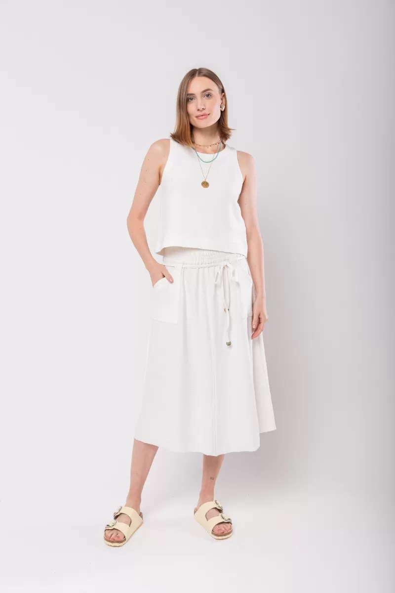 Hidrogênio - PRE-SALE - V-NECK TANK TOP FLAME OFF WHITE SWEATSHIRT - 20119018 Hidrogênio - PRE-SALE - V-NECK TANK TOP FLAME OFF WHITE SWEATSHIRT - 20119018