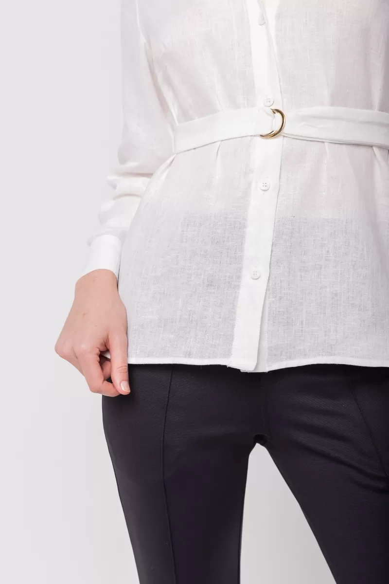 Hidrogênio - 100% LINEN SHIRT WITH OFF WHITE BELT - 20021018 Hidrogênio - 100% LINEN SHIRT WITH OFF WHITE BELT - 20021018