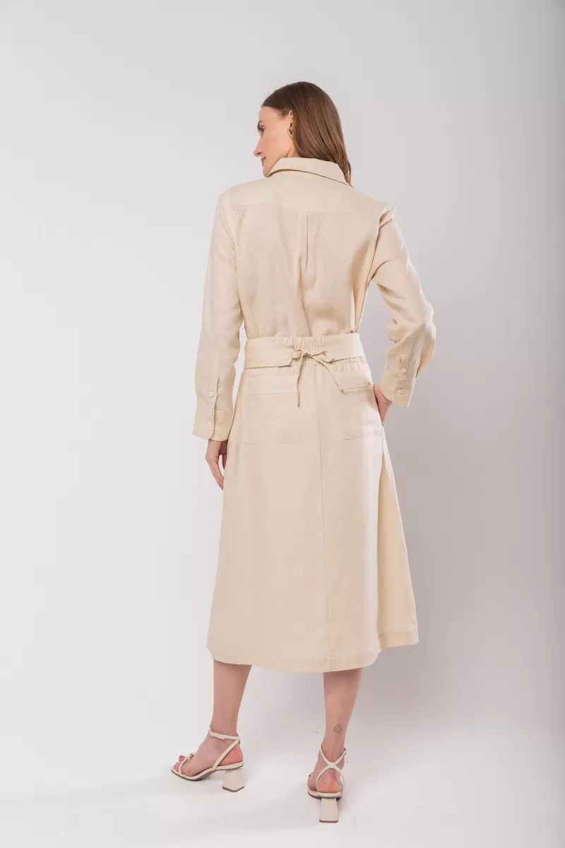 Hidrogênio - 100% CREAM LINEN SHIRT - 19887016 Hidrogênio - 100% CREAM LINEN SHIRT - 19887016