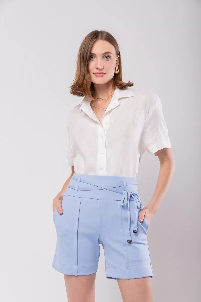 Hidrogênio - OFF WHITE PURE LINEN SHORT SLEEVE SHIRT - 20037018 Hidrogênio - OFF WHITE PURE LINEN SHORT SLEEVE SHIRT - 20037018