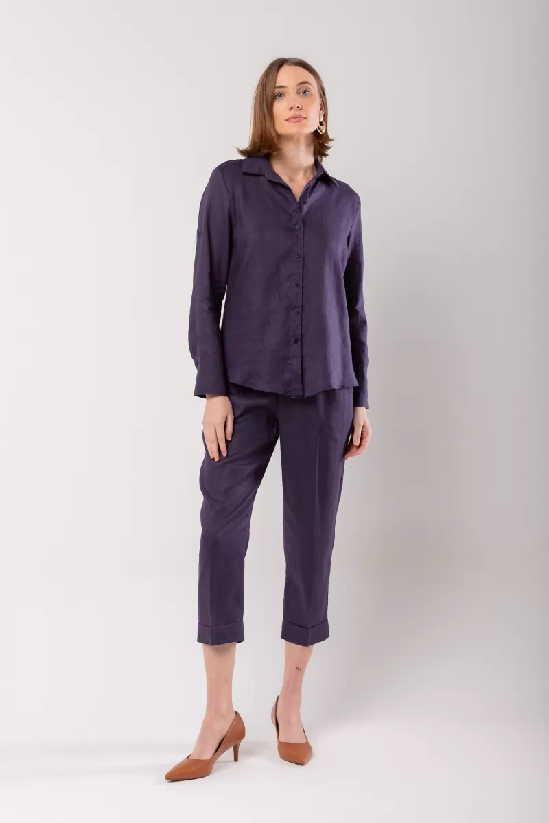 Hidrogênio - 100% NAVY LINEN SHIRT - 20059004 Hidrogênio - 100% NAVY LINEN SHIRT - 20059004
