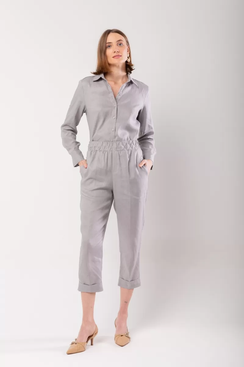 Hidrogênio - 100% GREY LINEN SHIRT - 20059030 Hidrogênio - 100% GREY LINEN SHIRT - 20059030