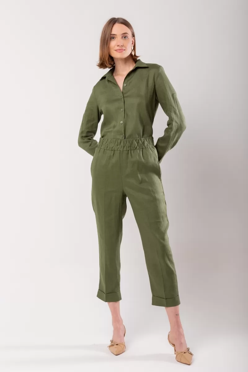 Hidrogênio - 100% GREEN LINEN SHIRT - 20059009 Hidrogênio - 100% GREEN LINEN SHIRT - 20059009