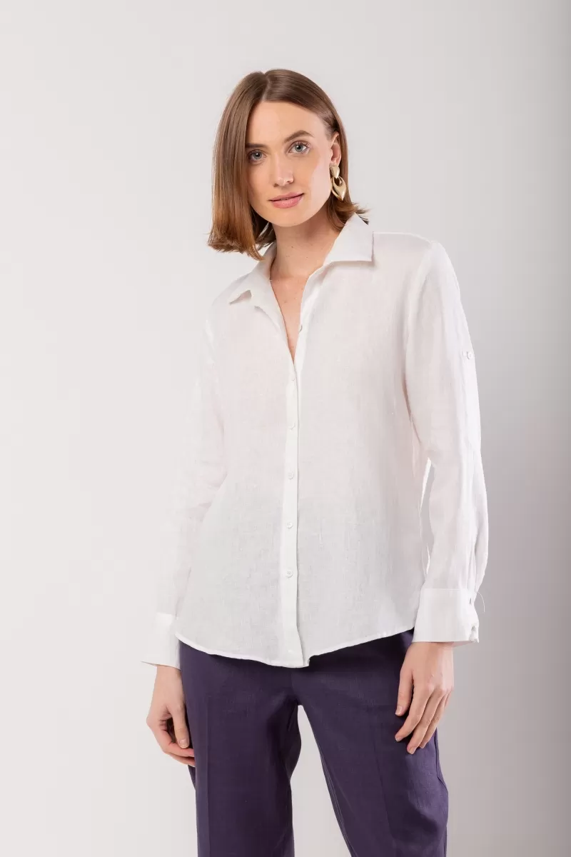 Hidrogênio - 100% OFF WHITE LINEN SHIRT - 20059018 Hidrogênio - 100% OFF WHITE LINEN SHIRT - 20059018