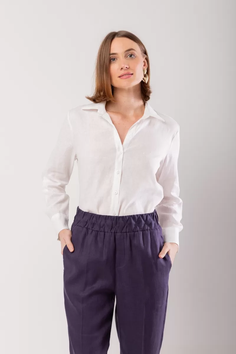 Hidrogênio - 100% OFF WHITE LINEN SHIRT - 20059018 Hidrogênio - 100% OFF WHITE LINEN SHIRT - 20059018