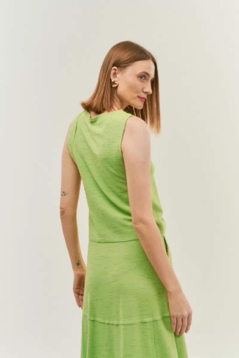 Hidrogênio - LIGHT GREEN YARN TANK TOP - 19806462 Hidrogênio - LIGHT GREEN YARN TANK TOP - 19806462