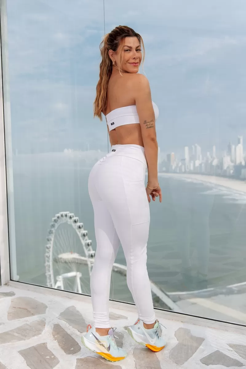 Canoan - White AP Side Pocket Leggings - 11614