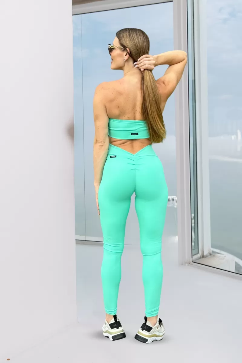 Canoan - V-Rise Leggings in Matte Green Fresh - 11610 Canoan - V-Rise Leggings in Matte Green Fresh - 11610