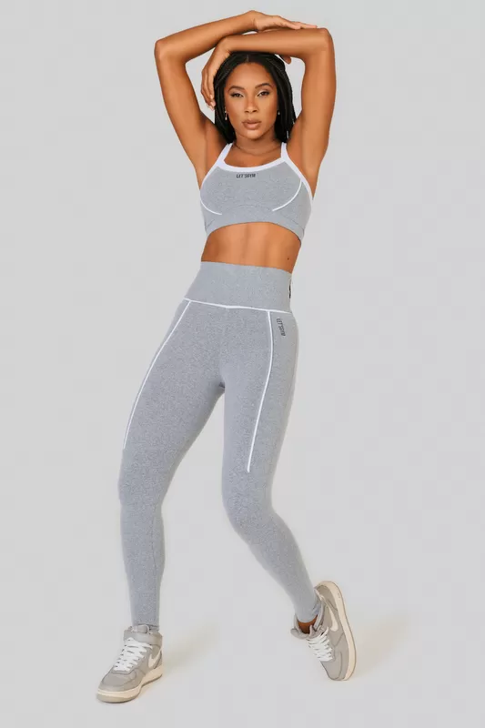 Lets Gym - Grey Gummy Leggings - 2535MC Lets Gym - Grey Gummy Leggings - 2535MC