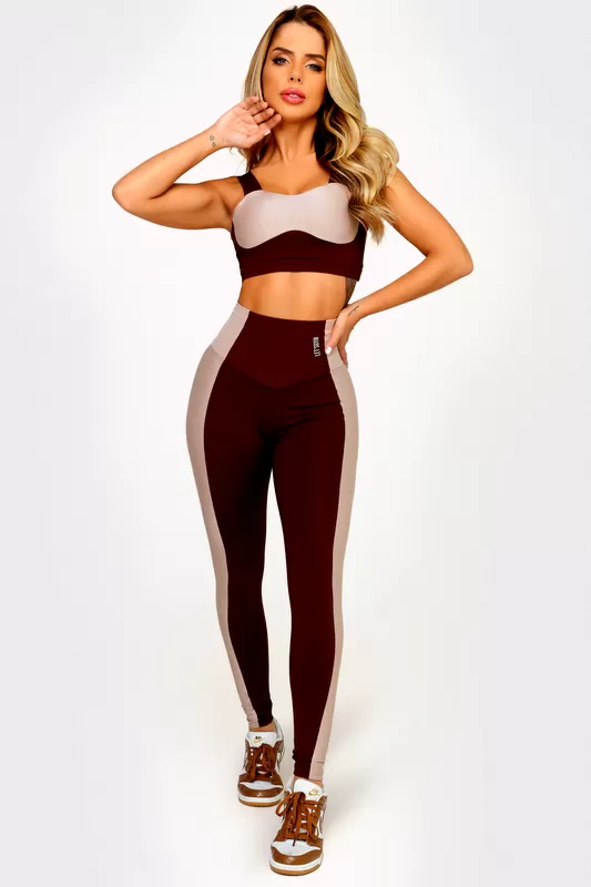 Lets Gym - Legging Silhouette Coffee - 2539CF Lets Gym - Legging Silhouette Coffee - 2539CF
