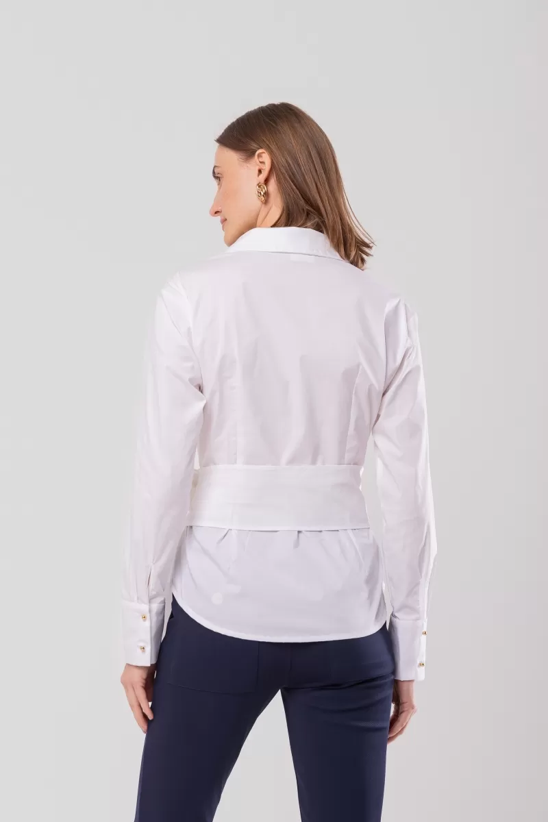 Hidrogênio - CACHEUR SHIRT WITH LONG MG COLLAR AND WHITE STRIPE - 20144002 Hidrogênio - CACHEUR SHIRT WITH LONG MG COLLAR AND WHITE STRIPE - 20144002