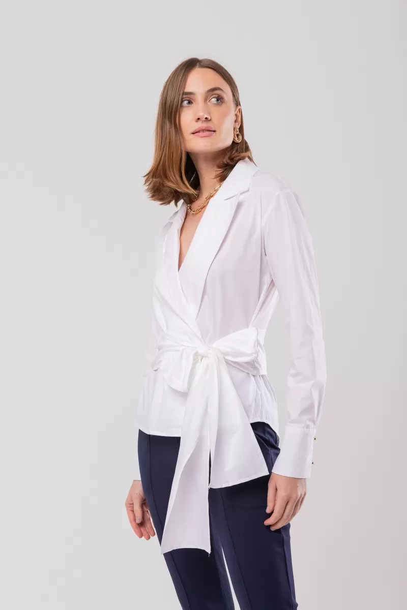 Hidrogênio - CACHEUR SHIRT WITH LONG MG COLLAR AND WHITE STRIPE - 20144002 Hidrogênio - CACHEUR SHIRT WITH LONG MG COLLAR AND WHITE STRIPE - 20144002
