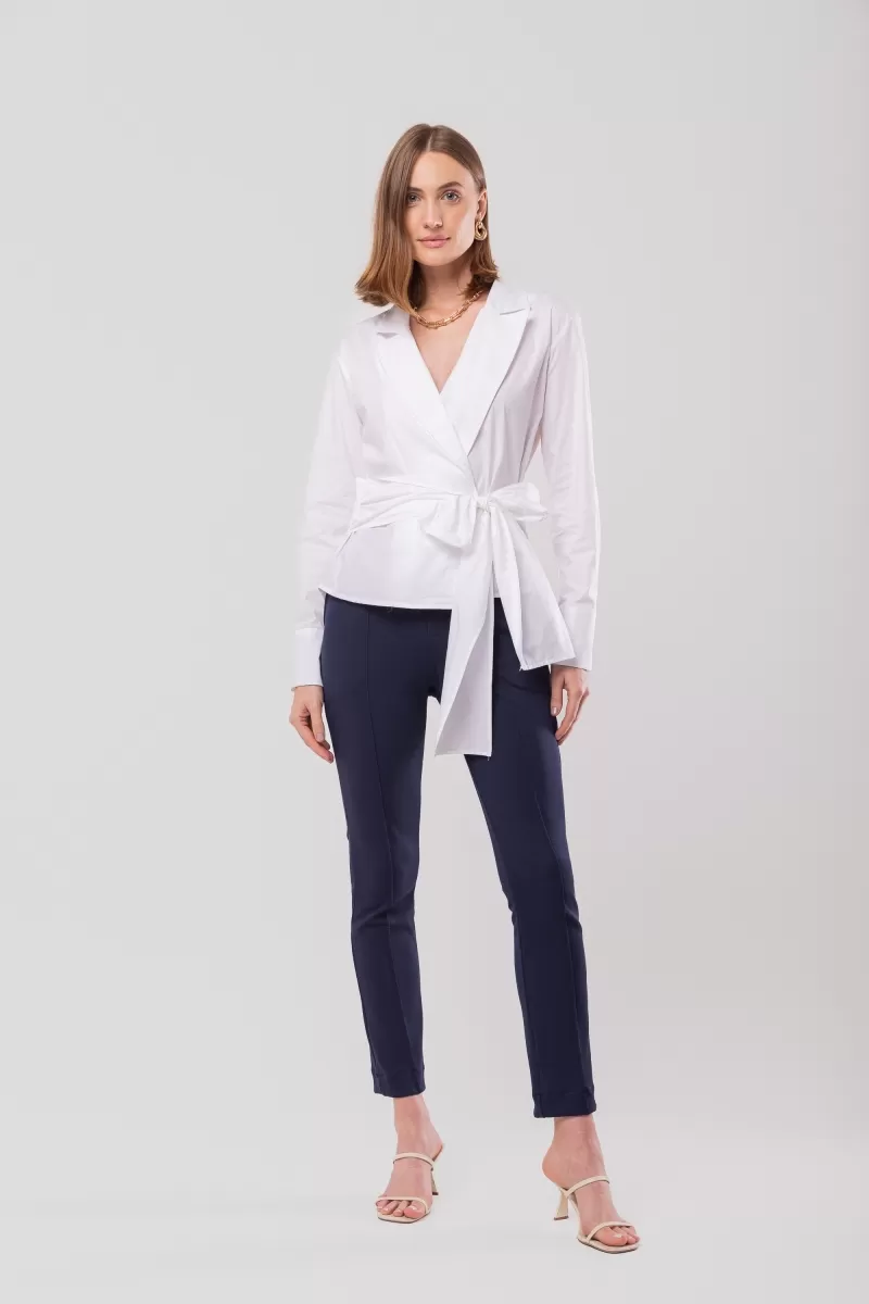Hidrogênio - CACHEUR SHIRT WITH LONG MG COLLAR AND WHITE STRIPE - 20144002 Hidrogênio - CACHEUR SHIRT WITH LONG MG COLLAR AND WHITE STRIPE - 20144002