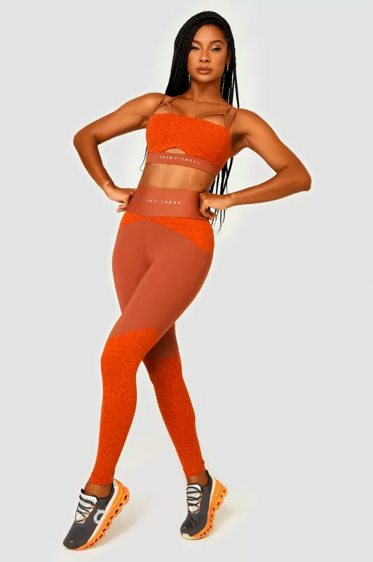 Lets Gym - Wild Ochre Leggings - 2507OC Lets Gym - Wild Ochre Leggings - 2507OC