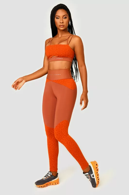 Lets Gym - Wild Ochre Leggings - 2507OC Lets Gym - Wild Ochre Leggings - 2507OC