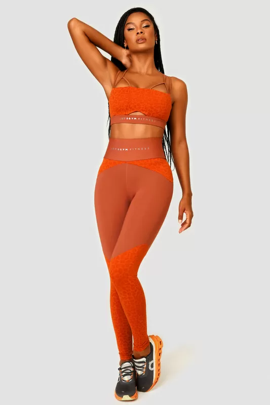 Lets Gym - Wild Ochre Leggings - 2507OC Lets Gym - Wild Ochre Leggings - 2507OC