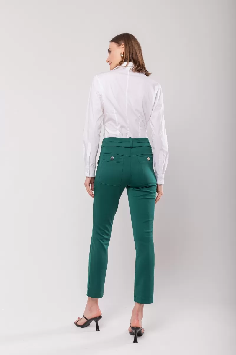 Hidrogênio - CAMILA DARK GREEN FISHERMAN PANTS - 19510493 Hidrogênio - CAMILA DARK GREEN FISHERMAN PANTS - 19510493
