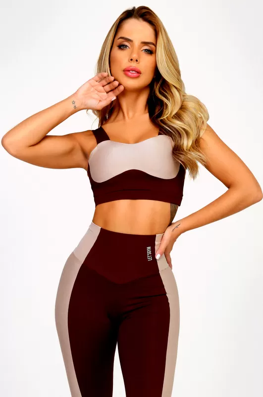 Lets Gym - Silhouette Coffee Top - 2538CF Lets Gym - Silhouette Coffee Top - 2538CF