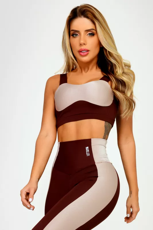 Lets Gym - Silhouette Coffee Top - 2538CF Lets Gym - Silhouette Coffee Top - 2538CF