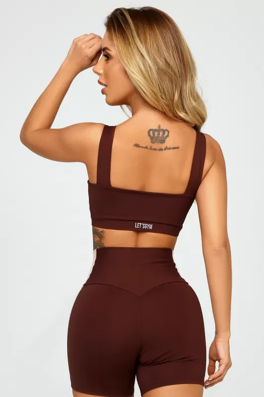 Lets Gym - Silhouette Coffee Top - 2538CF Lets Gym - Silhouette Coffee Top - 2538CF