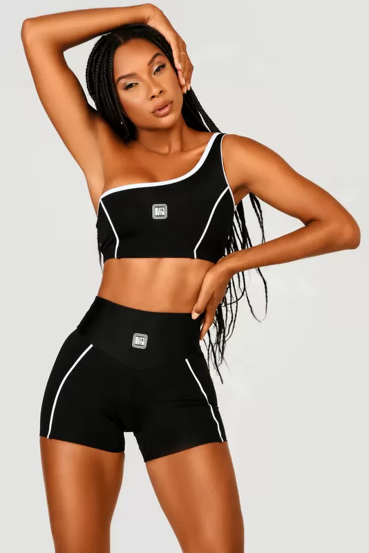 Lets Gym - Black Dynamic Top - 2513PT