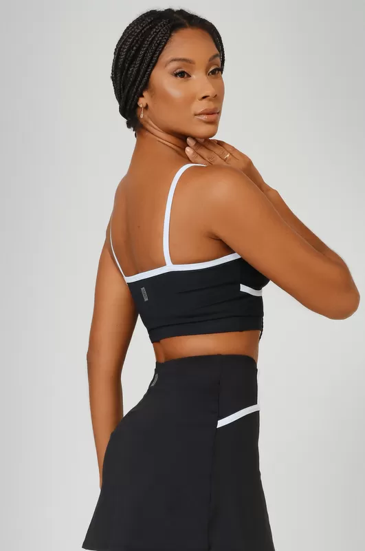 Lets Gym - Black Preppy Top - 2541PT Lets Gym - Black Preppy Top - 2541PT
