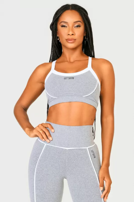 Lets Gym - Grey Gummy Top - 2534MC Lets Gym - Grey Gummy Top - 2534MC