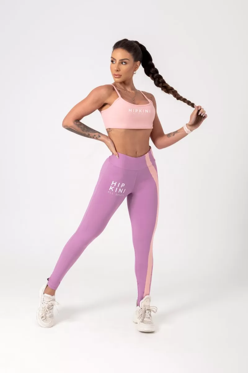 Hipkini - Lilac Movement Leggings with silk - 33330710