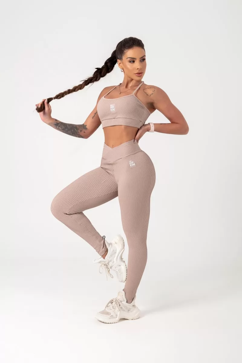 Hipkini - Movement Nude Ribbed Leggings - 33330702 Hipkini - Movement Nude Ribbed Leggings - 33330702