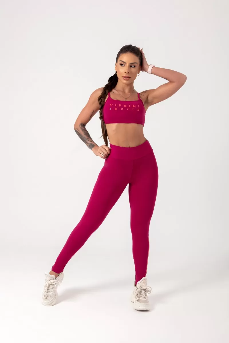 Hipkini - Legging Movement Magenta with Silk - 33330695 Hipkini - Legging Movement Magenta with Silk - 33330695