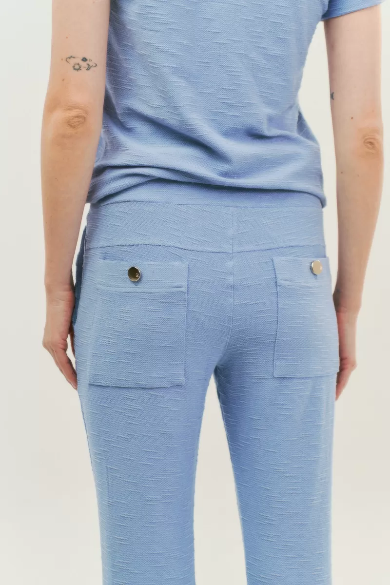 Hidrogênio - MARIANA BABY BLUE JOGGER PANTS WITH PLEATS - 18448111 Hidrogênio - MARIANA BABY BLUE JOGGER PANTS WITH PLEATS - 18448111