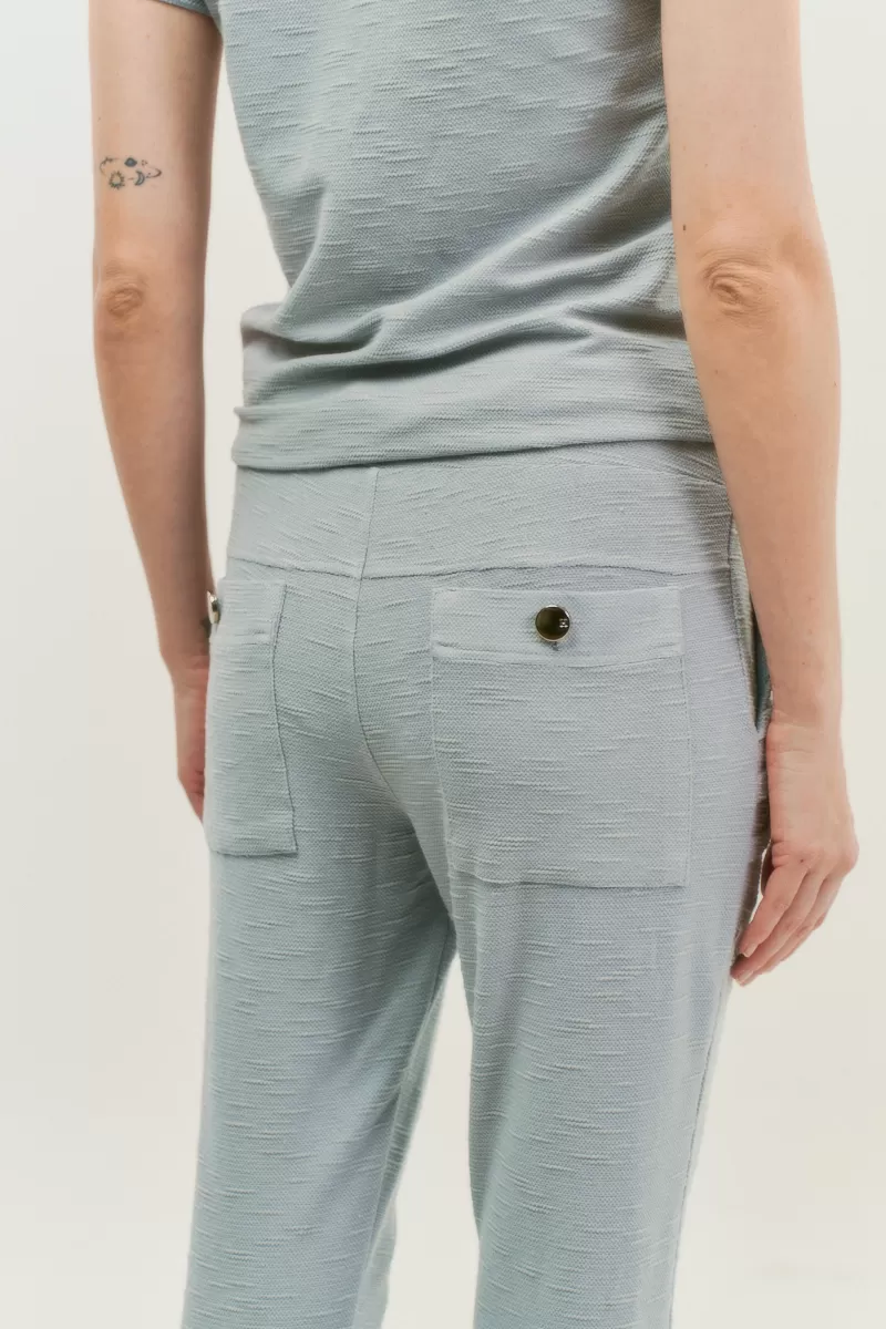 Hidrogênio - MARIANA LIGHT GREY PLEATED JOGGER PANTS - 18448077 Hidrogênio - MARIANA LIGHT GREY PLEATED JOGGER PANTS - 18448077