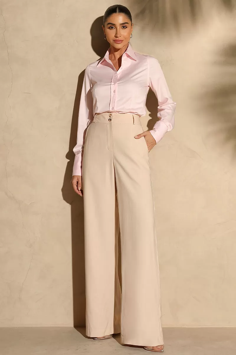 Miss Misses - Pants Miss Misses Nathalia Tailoring Beige - 54365BEGE Miss Misses - Pants Miss Misses Nathalia Tailoring Beige - 54365BEGE