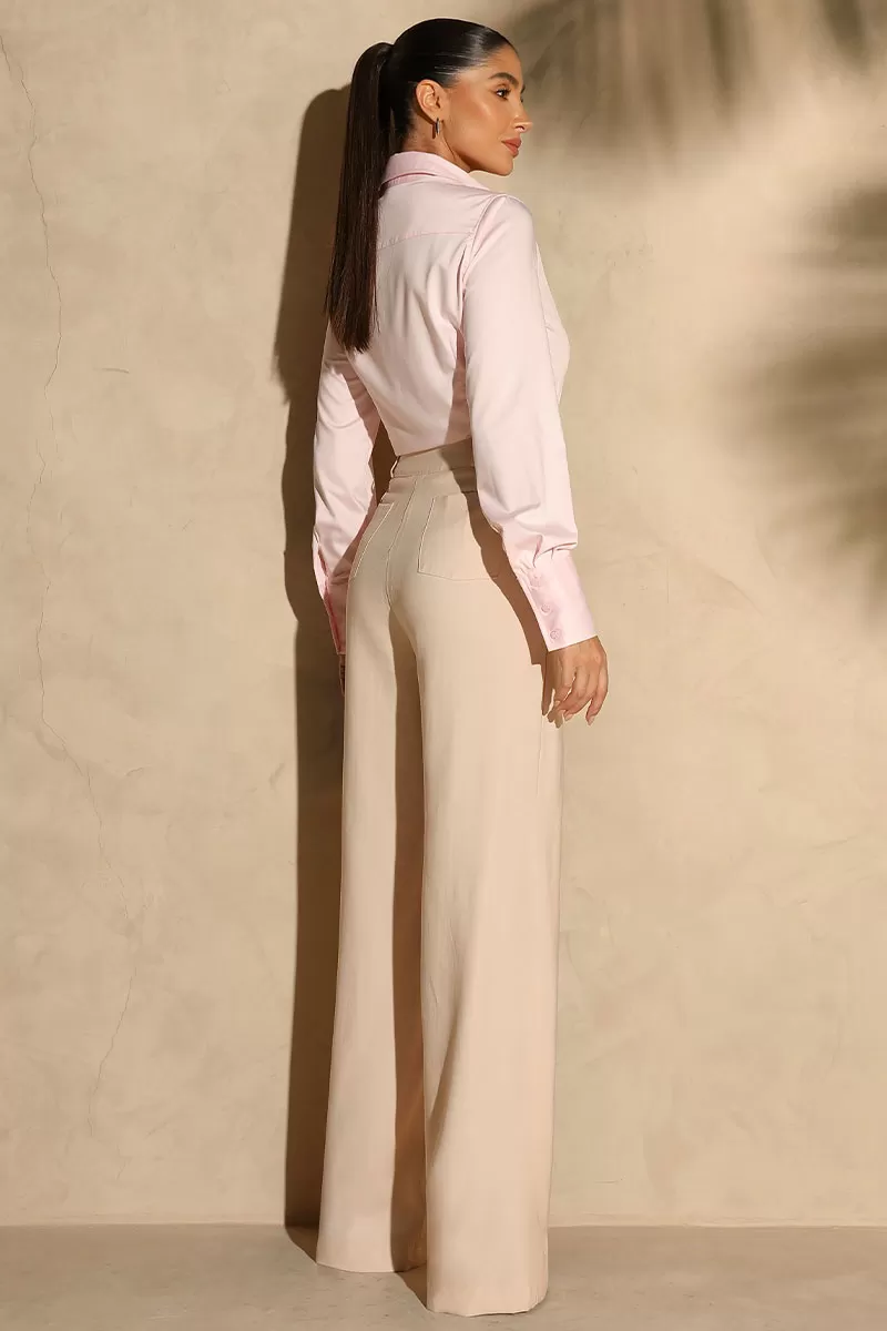 Miss Misses - Pants Miss Misses Nathalia Tailoring Beige - 54365BEGE Miss Misses - Pants Miss Misses Nathalia Tailoring Beige - 54365BEGE