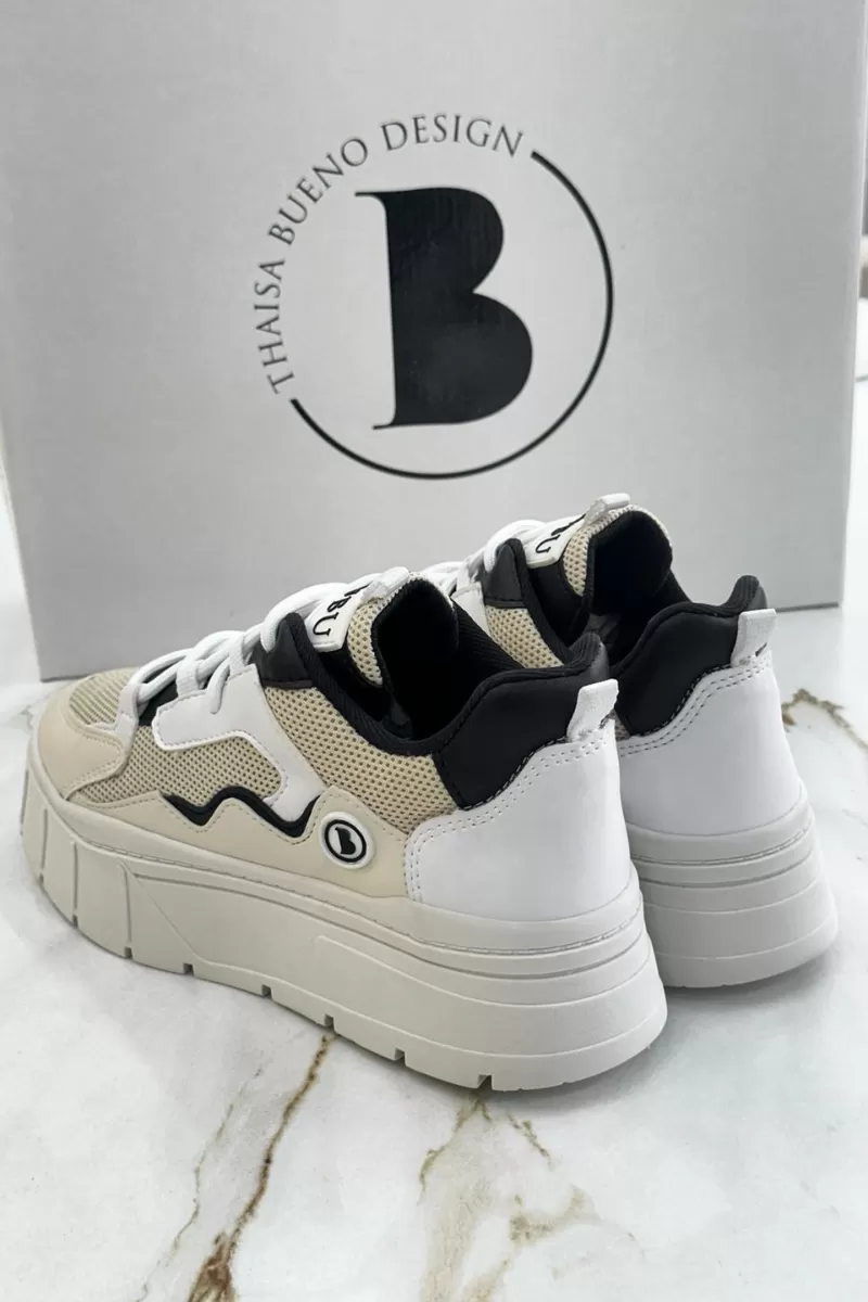 BUBU - MYBUBU BLACK BUENO TENNIS SHOES - TBPT01 BUBU - MYBUBU BLACK BUENO TENNIS SHOES - TBPT01
