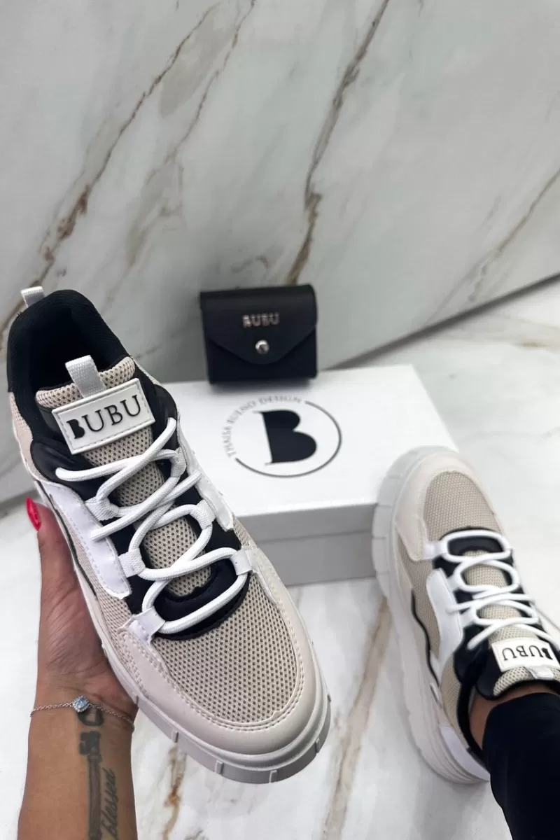 BUBU - MYBUBU BLACK BUENO TENNIS SHOES - TBPT01 BUBU - MYBUBU BLACK BUENO TENNIS SHOES - TBPT01