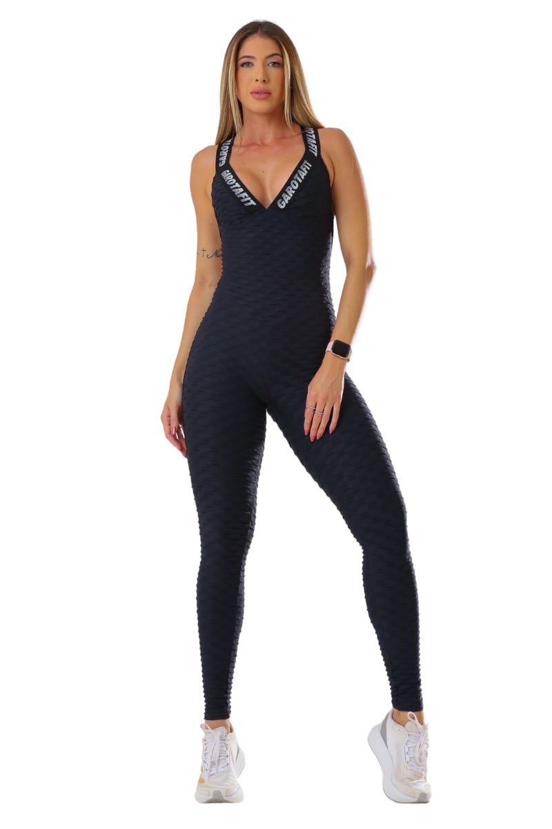 Garotafit - Black Reggae Jumpsuit - MAC207AAL Garotafit - Black Reggae Jumpsuit - MAC207AAL