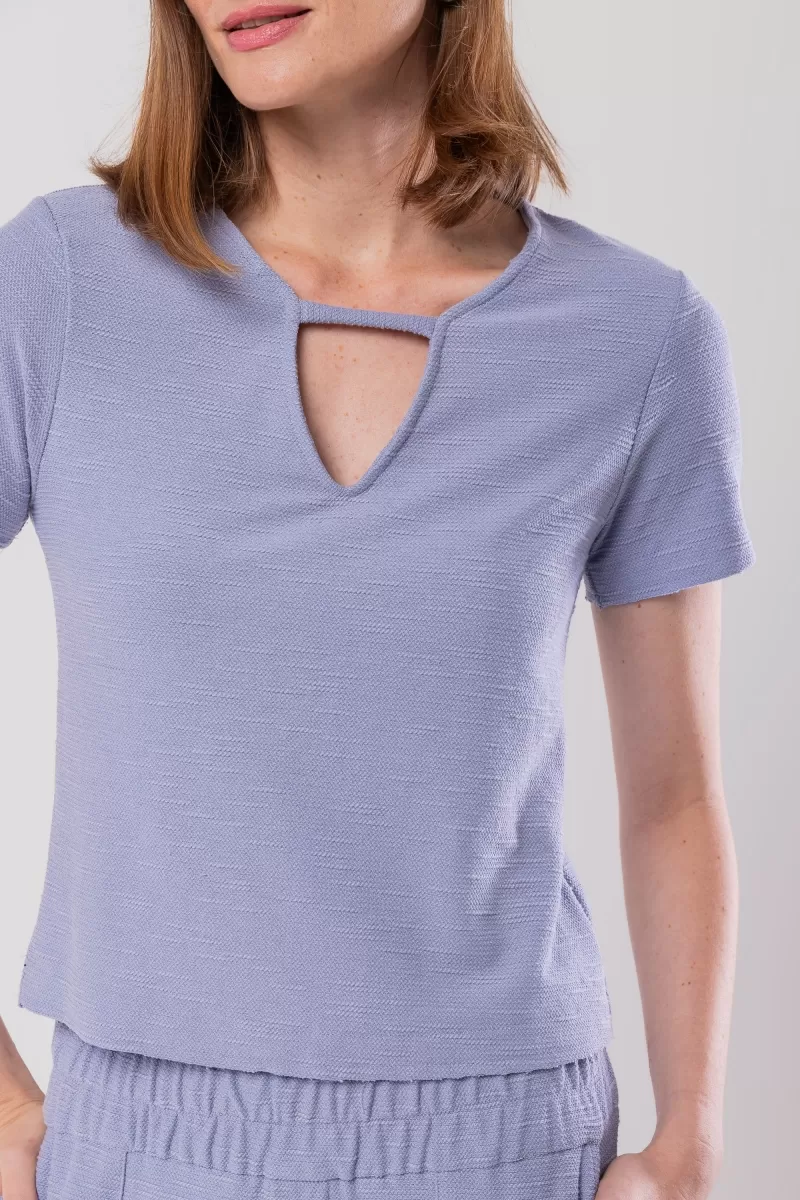 Hidrogênio - MG SHORT BLOUSE WITH DROP FLAME SWEATSHIRT BABY BLUE - 20132111 Hidrogênio - MG SHORT BLOUSE WITH DROP FLAME SWEATSHIRT BABY BLUE - 20132111