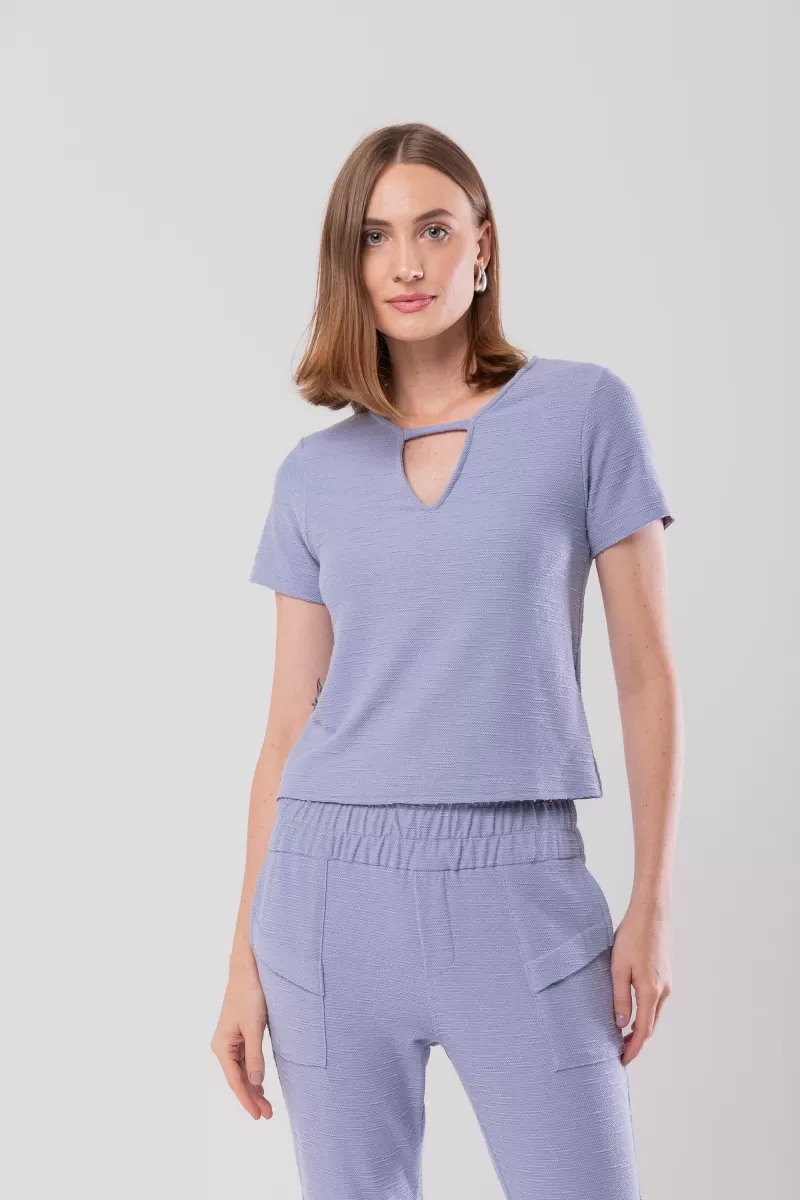 Hidrogênio - MG SHORT BLOUSE WITH DROP FLAME SWEATSHIRT BABY BLUE - 20132111 Hidrogênio - MG SHORT BLOUSE WITH DROP FLAME SWEATSHIRT BABY BLUE - 20132111