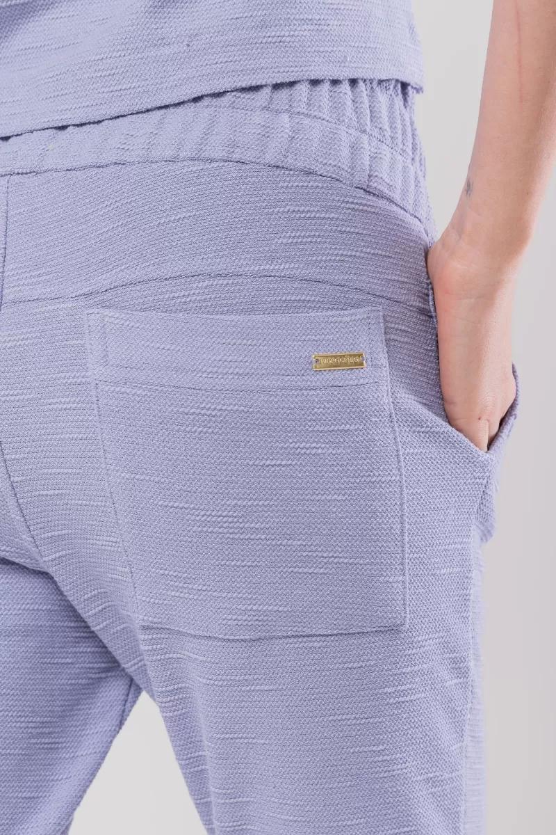 Hidrogênio - VERONICA BABY BLUE ELASTIC PLEATED JOGGER PANTS - 20133111 Hidrogênio - VERONICA BABY BLUE ELASTIC PLEATED JOGGER PANTS - 20133111